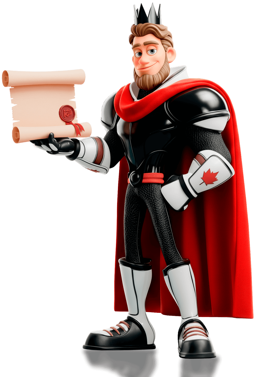 The main character with a certificate