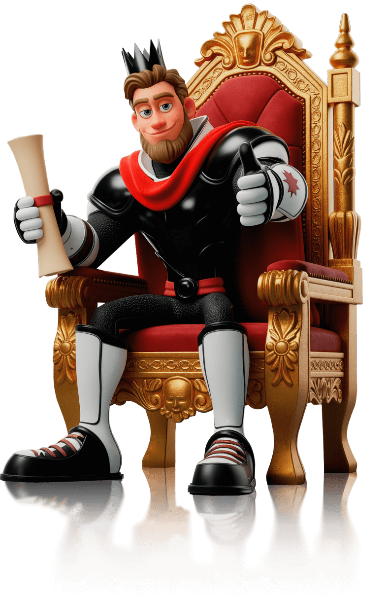 The main character on the throne