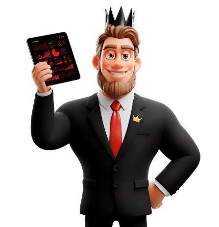 The main character with a tablet